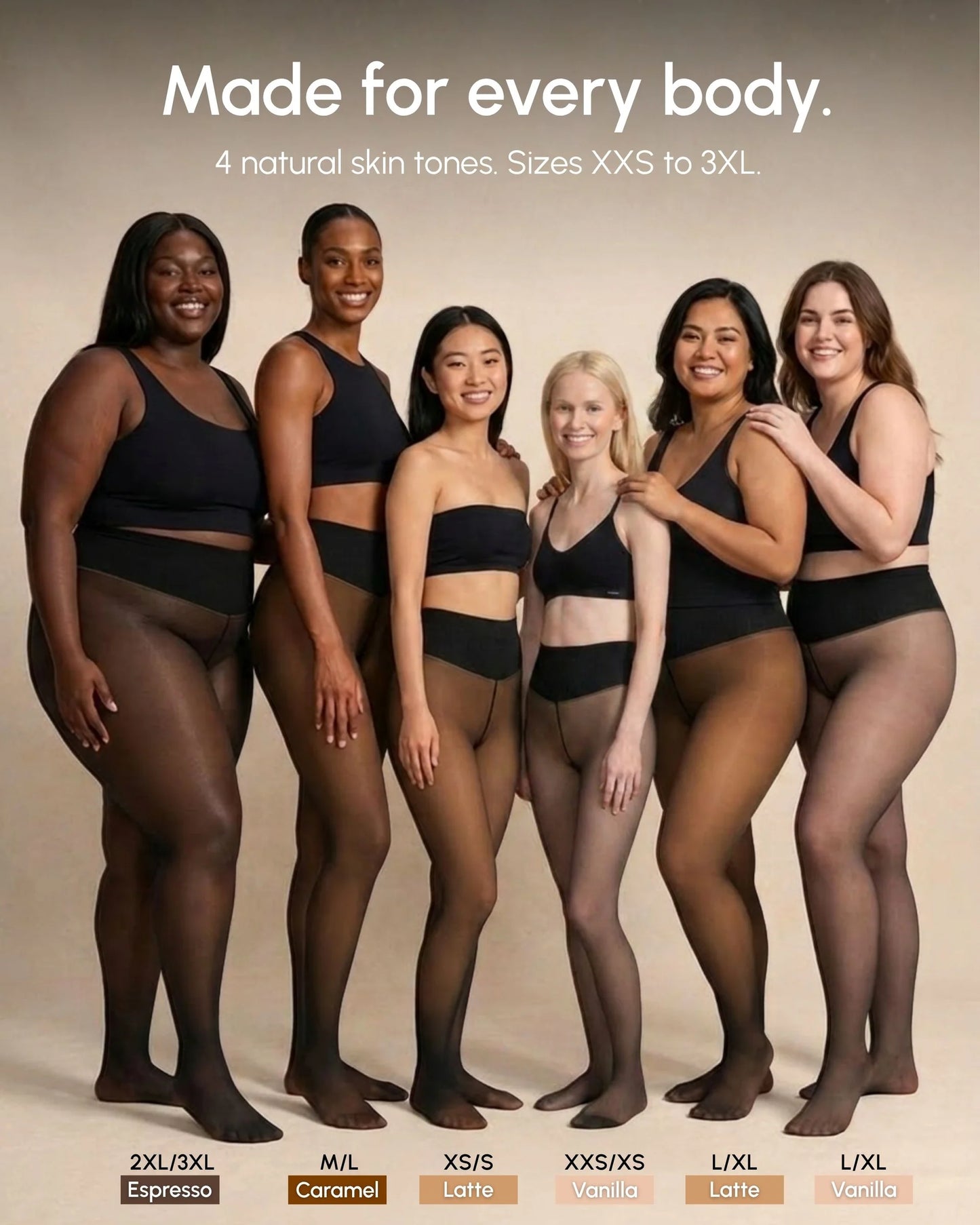 Sheer Illusion Fleece-Lined Tights